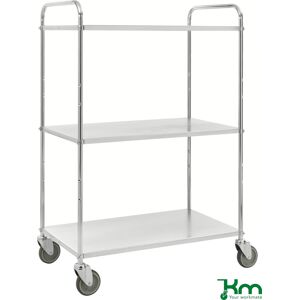 Kongamek Hyllvagn Med 3 Hyllor 980x585x1445 Mm 250 Kg Stål