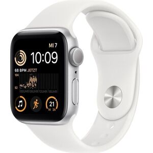 Apple Watch SE 40 mm (2022)   GPS   silver   Sportband vit M/L