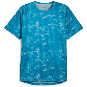 Puma Run Velocity AOP Tee Blue, Size L Puma Run Velocity AOP Tee Blue, Size L