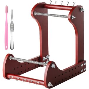 TEMU Adjustable Wooden Beading Loom, Adjustable Standing Bead Loom With Multiple Length Settings, Ergonomic Angled Design, Includes Toothbrush, Tweezers And Hexagonal Wrench, Professional Tools