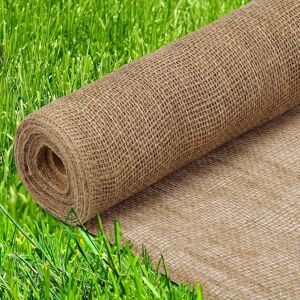 TEMU % Jute Garden Fabric, 40-inch Width, 16-foot Length, Premium Barrier, Anti-erosion Jute Cloth, Washable Solid Color, With Cut-to-size Landscape Gardening, Home Decor, Frost, Crafts