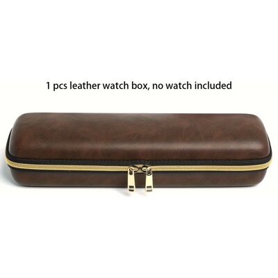 TEMU Premium Pu Leather Watch Box, Holds 5 Watches, Hard Shell Travel Case With Velvet Lining And 5 Shockproof Watch Pillows TEMU Premium Pu Leather Watch Box, Holds 5 Watches, Hard Shell Travel Case With Velvet Lining And 5 Shockproof Watch Pillows