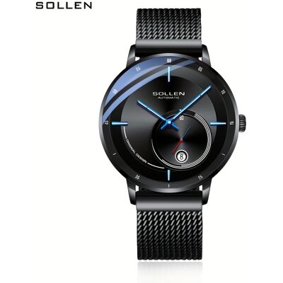 TEMU Sollen Men' Mechanical Watch With Date - Wristwatch For Men, Small Seconds Display, Perfect For Birthdays, Valentine's Day Gifts, Wedding Anniversaries, Or Gifts For Husband/boyfriend (model 309) TEMU Sollen Men' Mechanical Watch With Date - Wristwatch For Men, Small Seconds Display, Perfect For Birthdays, Valentine's Day Gifts, Wedding Anniversaries, Or Gifts For Husband/boyfriend (model 309)