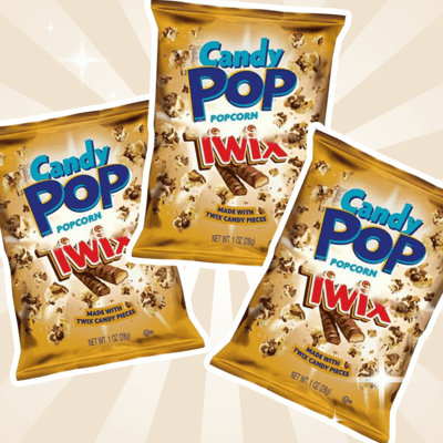 Temu 3x Candy Pop Twix Popcorn - 3x 28g - Crispy Chocolate Caramel Snack Temu 3x Candy Pop Twix Popcorn - 3x 28g - Crispy Chocolate Caramel Snack