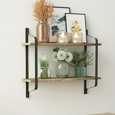 TEMU 2 Tiers Modern Floating Shelf Wall Shelf Free-floating Shelf Wall Shelf Bookshelf Wooden Board For Hallway, Office, Living Room, Bedroom, Kitchen - Contemporary Design, , Floating Shelves TEMU 2 Tiers Modern Floating Shelf Wall Shelf Free-floating Shelf Wall Shelf Bookshelf Wooden Board For Hallway, Office, Living Room, Bedroom, Kitchen - Contemporary Design, , Floating Shelves