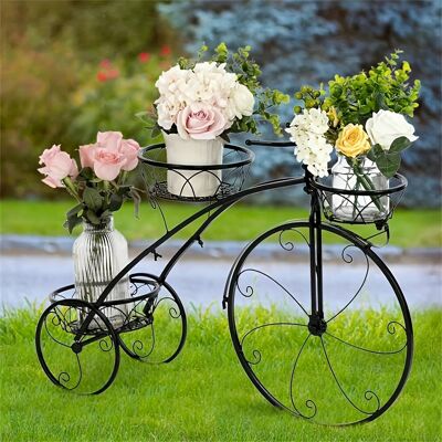 TEMU Three-tiered Metal Tricycle Planter For Flowers, Parisian Style Display Stand For Home, Garden, And Flower Shops, Suitable For Indoor And Outdoor Use TEMU Three-tiered Metal Tricycle Planter For Flowers, Parisian Style Display Stand For Home, Garden, And Flower Shops, Suitable For Indoor And Outdoor Use