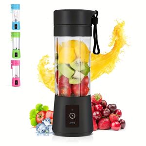 Temu 380ml, 4 Colors Usb Rechargeable Personal Portable Blender For Smoothies And Shakes - Mini Juicer Cup For Travel - Small Size Blender With Powerful Motor And Easy To Clean Design