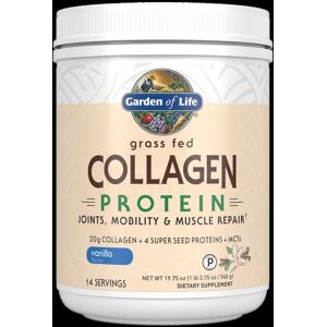 Garden of Life Kollagenprotein Från Gräsbetande Djur, Vaniljsmak - 560g