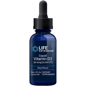 Life Extension Flytande D-vitamin D3 - Mintsmak - 2000 IU Life Extension Flytande D-vitamin D3 - Mintsmak - 2000 IU
