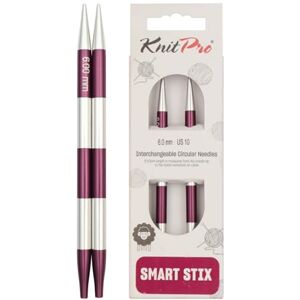KnitPro SmartStix Utbytbara Rundstickor i Aluminium - Stickning KnitPro SmartStix Utbytbara Rundstickor i Aluminium - Stickning