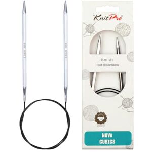 KnitPro Nova Cubics Mässing Sticka - 60cm - US9 KnitPro Nova Cubics Mässing Sticka - 60cm - US9