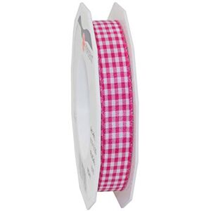 C.E. Pattberg - Vichy - Magenta/White - 15 mm - presentband C.E. Pattberg - Vichy - Magenta/White - 15 mm - presentband