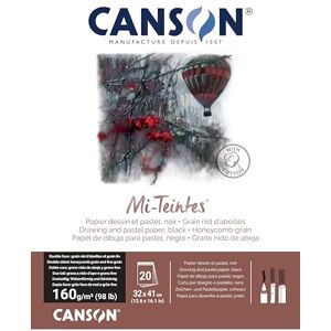 Canson Mi-Teintes Konstnärspapper - Grå nyanser - 20 ark Canson Mi-Teintes Konstnärspapper - Grå nyanser - 20 ark