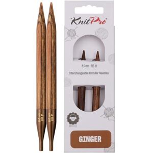 KnitPro Ginger Björk 13cm 8mm Utbytbara Rundpinnar KnitPro Ginger Björk 13cm 8mm Utbytbara Rundpinnar