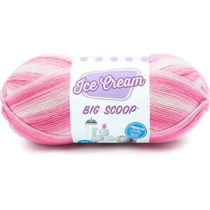 Lion Brand Yarn Ice Cream Big Scoop Garn - Babyrosa - Garn Lion Brand Yarn Ice Cream Big Scoop Garn - Babyrosa - Garn