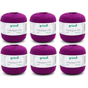 Gründl Purpurová Bomullsgarn - Häkling & Konstnärligt stickning Gründl Purpurová Bomullsgarn - Häkling & Konstnärligt stickning