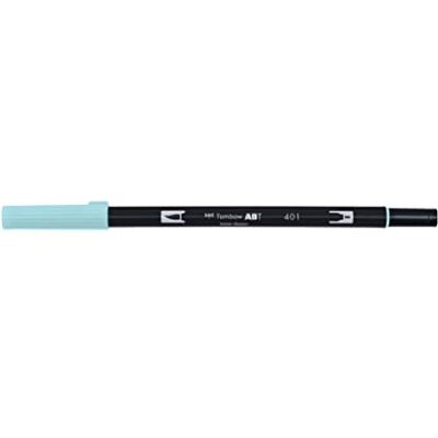 Tombow ABT Dual Brush akvarellmarkör med dubbla spetsar för professionell ritning, bokstäver, ärm, skissning och akvarell Aqua 401 Tombow ABT Dual Brush akvarellmarkör med dubbla spetsar för professionell ritning, bokstäver, ärm, skissning och akvarell Aqua 401