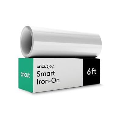 Cricut Smart Iron on, vit – 5,5 tum x 6 fot bulk (1) Cricut Smart Iron on, vit – 5,5 tum x 6 fot bulk (1)