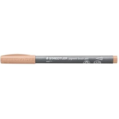STAEDTLER Borstpenna, pigment konst, sand, pigmenterad premium-serie, penselspets för variabel linjebredd, vattentät, snabbtorkande, 10 penselpennor i kartongfodral, 371-450 STAEDTLER Borstpenna, pigment konst, sand, pigmenterad premium-serie, penselspets för variabel linjebredd, vattentät, snabbtorkande, 10 penselpennor i kartongfodral, 371-450