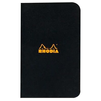 Rhodia 119159Cpack en uppsättning med 20 svarta Pikéanteckningsböcker 7,5 x 12 cm små rutor 48 sidor vitt Clairefontaine papper 80 g/m² mjukt, slitstarkt och vattentätt täckt kortomslag Rhodia 119159Cpack en uppsättning med 20 svarta Pikéanteckningsböcker 7,5 x 12 cm små rutor 48 sidor vitt Clairefontaine papper 80 g/m² mjukt, slitstarkt och vattentätt täckt kortomslag