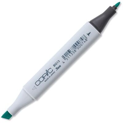Copic Classic Marker typ BG – 13, mintgrön, professionell layoutmärkpenna med en bred och fin spets Copic Classic Marker typ BG – 13, mintgrön, professionell layoutmärkpenna med en bred och fin spets