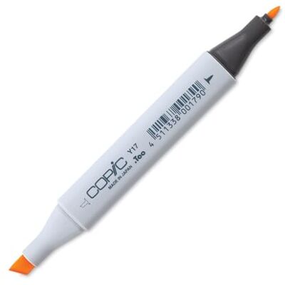 Copic Kopisk markör Y17, Märkpennor, Gyllene Gul Copic Kopisk markör Y17, Märkpennor, Gyllene Gul