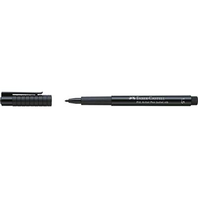 Faber-Castell Konst & Grafisk Pitt Artist Pen Bullet Nib 1,5 Indien Bläckpenna, Svart, Enkel Pitt Penna, för konst, hantverk, ritning, skissning, hem, skola, universitet, färgning Faber-Castell Konst & Grafisk Pitt Artist Pen Bullet Nib 1,5 Indien Bläckpenna, Svart, Enkel Pitt Penna, för konst, hantverk, ritning, skissning, hem, skola, universitet, färgning