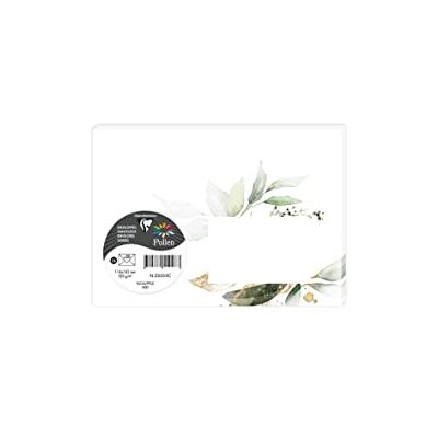 Clairefontaine 55035C COLLECTION EUCALYPTUS, paquet de 20 enveloppes imprimées Pollen 114x162 120g, Vert 1 Clairefontaine 55035C COLLECTION EUCALYPTUS, paquet de 20 enveloppes imprimées Pollen 114x162 120g, Vert 1