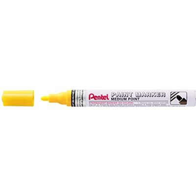 Pentel MMP10 Paint Marker, markeringspennor medelspets 4,5 mm, gul, 6 st Pentel MMP10 Paint Marker, markeringspennor medelspets 4,5 mm, gul, 6 st