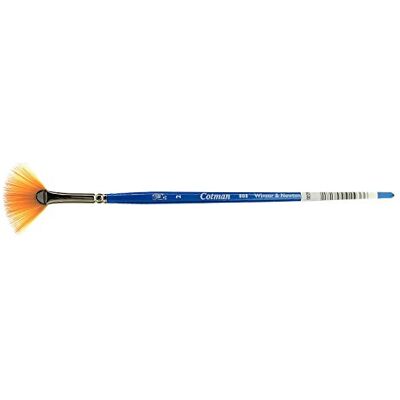 Winsor & Newton 5388002 Cotman akvarell syntetiskt hår pensel – serie 888 – fläktborste, kort handtag med utmärkt studskraft, färgbärande kraft och punktnoggrannhet – nr 2 – 40 mm Winsor & Newton 5388002 Cotman akvarell syntetiskt hår pensel – serie 888 – fläktborste, kort handtag med utmärkt studskraft, färgbärande kraft och punktnoggrannhet – nr 2 – 40 mm