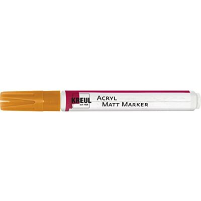 KREUL 46233 – akryl matt märkpenna medium, med rund spets ca 2 – 4 mm, orange, matta, vattenbaserad akrylfärg, för filigran accenter KREUL 46233 – akryl matt märkpenna medium, med rund spets ca 2 – 4 mm, orange, matta, vattenbaserad akrylfärg, för filigran accenter