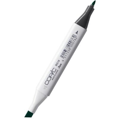 Copic Classic Marker typ BG – 18, blågrön blå, professionell layoutmärkpenna med en bred och fin spets Copic Classic Marker typ BG – 18, blågrön blå, professionell layoutmärkpenna med en bred och fin spets