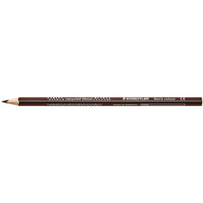 STAEDTLER färgpennor Noris Colour 187, ergonomisk trekantsformat, halkfri yta, hög hållfasthet, tillverkad form återvunnet trä, vikbar låda med 12 färgpennor, van brun, 187–76 STAEDTLER färgpennor Noris Colour 187, ergonomisk trekantsformat, halkfri yta, hög hållfasthet, tillverkad form återvunnet trä, vikbar låda med 12 färgpennor, van brun, 187–76