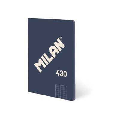 MILAN A5 limmad anteckningsbok rutat papper 48 ark 95 gr/m² samling 430 sedan 1918 blå MILAN A5 limmad anteckningsbok rutat papper 48 ark 95 gr/m² samling 430 sedan 1918 blå