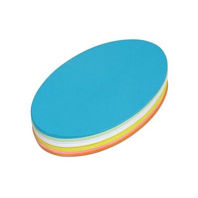 Maul Moderationskort Oval, 110 x 190 mm, 150 G/M² Papper, Kan Användas På Båda Sidor, Färgsorterad, 120 Stycken Maul Moderationskort Oval, 110 x 190 mm, 150 G/M² Papper, Kan Användas På Båda Sidor, Färgsorterad, 120 Stycken