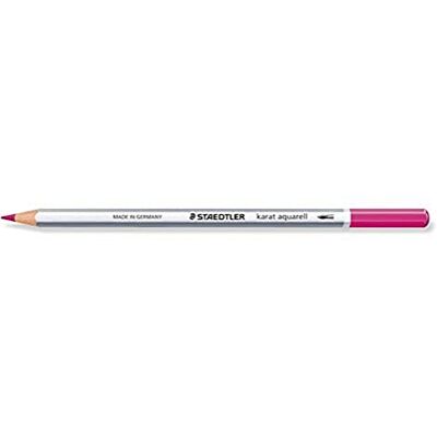 STAEDTLER 125-61 karat aquarell Farbstift, wasservermalbar, 12 Stück im Kartonetui, rotlila STAEDTLER 125-61 karat aquarell Farbstift, wasservermalbar, 12 Stück im Kartonetui, rotlila