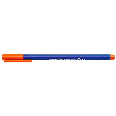 STAEDTLER 323-4 Fasermaler triplus color, circa 1.0 mm, Dreikantschaft, auswaschbar, 10 Stück im Kartonetui, orange STAEDTLER 323-4 Fasermaler triplus color, circa 1.0 mm, Dreikantschaft, auswaschbar, 10 Stück im Kartonetui, orange