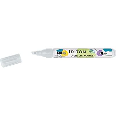 KREUL 17829 – Solo Goya Triton Acrylic Paint Marker, silver, konstpenna med akrylfärg på vattenbas, matttorkning, formstabil kilspets ca 1–4 mm för detaljer och inslag KREUL 17829 – Solo Goya Triton Acrylic Paint Marker, silver, konstpenna med akrylfärg på vattenbas, matttorkning, formstabil kilspets ca 1–4 mm för detaljer och inslag