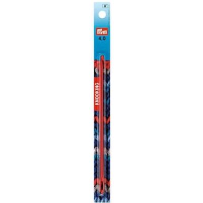 Prym 195904 ALU 4,00 mm nål, aluminium, röd, 4 mm Prym 195904 ALU 4,00 mm nål, aluminium, röd, 4 mm