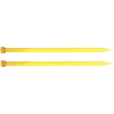 KnitPro Stickad Pro KP51170 Trendz: Stickstift: Enkeländad: 15 cm x 6,00 mm, 6 mm gul KnitPro Stickad Pro KP51170 Trendz: Stickstift: Enkeländad: 15 cm x 6,00 mm, 6 mm gul