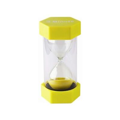 Teacher Created Resources Lärarskapade resurser 3 minuters sandtimer-stor, plast, gul Teacher Created Resources Lärarskapade resurser 3 minuters sandtimer-stor, plast, gul