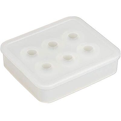 Rayher 35043000 silikongjutformspärlor, 16 mm diameter vardera, smyckeshänge, form för hällning med gjutharts konstharts, smyckesbetong, raysingjutpulver, vit Rayher 35043000 silikongjutformspärlor, 16 mm diameter vardera, smyckeshänge, form för hällning med gjutharts konstharts, smyckesbetong, raysingjutpulver, vit