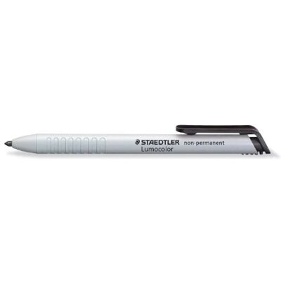 STAEDTLER Lumocolor 768 Omnichrom stiftpenna – svart, 3 mm stift Icke-permanent stift, tvättbar från släta ytor – märker glas, metall & film – Art.-Nr. 768N-9 STAEDTLER Lumocolor 768 Omnichrom stiftpenna – svart, 3 mm stift Icke-permanent stift, tvättbar från släta ytor – märker glas, metall & film – Art.-Nr. 768N-9