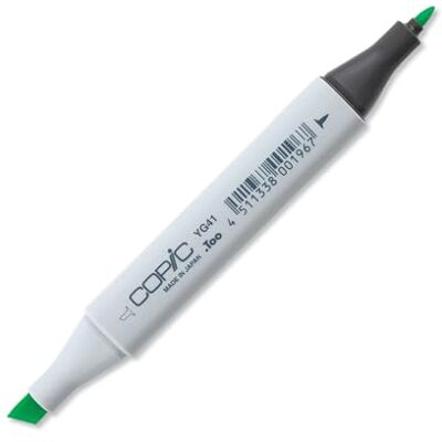 Copic Classic markör typ YG – 41, blek kobolt grön, professionell layoutmarkör, alkoholbaserad, med en bred och fin spets Copic Classic markör typ YG – 41, blek kobolt grön, professionell layoutmarkör, alkoholbaserad, med en bred och fin spets