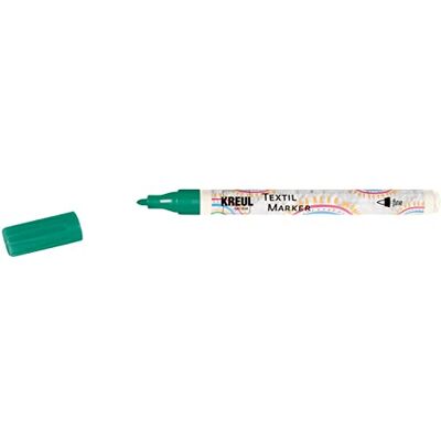 KREUL 90666 – Javana Texi Mäx Sunny fine, grön, med okänslig spets ca 1–2 mm, tygmålningspenna för ljusa tyger och textilier, tvätt efter fixering KREUL 90666 – Javana Texi Mäx Sunny fine, grön, med okänslig spets ca 1–2 mm, tygmålningspenna för ljusa tyger och textilier, tvätt efter fixering