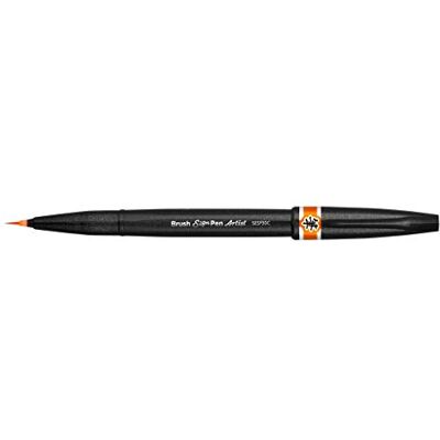 Pentel SESF30C-FX Brush Sign Pen Artist – Penselpenna med extra fin penselspets, 1 st orange Pentel SESF30C-FX Brush Sign Pen Artist – Penselpenna med extra fin penselspets, 1 st orange
