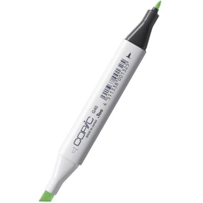 Copic Classic Marker G40 (Dim Green) professionell alkoholmärkpenna Påfyllningsbar, med dubbel spets 214 färger att välja mellan Lätt att blanda, torka snabbt + Tillverkad i Japan Copic Classic Marker G40 (Dim Green) professionell alkoholmärkpenna Påfyllningsbar, med dubbel spets 214 färger att välja mellan Lätt att blanda, torka snabbt + Tillverkad i Japan