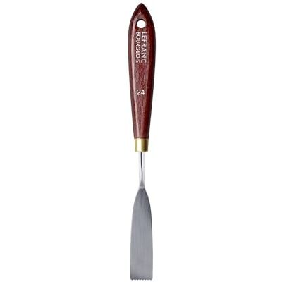 Lefranc Bourgeois 365024 målningskniv med elastiskt metallblad, rostfritt, lackerat trähandtag för akrylfärger eller oljefärger – nr 24 Lefranc Bourgeois 365024 målningskniv med elastiskt metallblad, rostfritt, lackerat trähandtag för akrylfärger eller oljefärger – nr 24