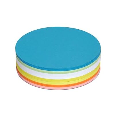 Maul Moderationskort Cirkel, 185 mm, 150 G/M² Papper, Kan Användas På Båda Sidor, Färgsorterade, 250 Stycken Maul Moderationskort Cirkel, 185 mm, 150 G/M² Papper, Kan Användas På Båda Sidor, Färgsorterade, 250 Stycken