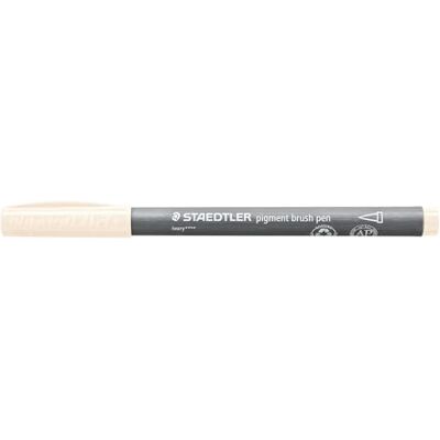 STAEDTLER Borstpenna, pigment konst, elfenben, pigmenterad premium-serie, penselspets för variabel linjebredd, vattentät, snabbtorkande, 10 penselpennor i kartongfodral, 371-107 STAEDTLER Borstpenna, pigment konst, elfenben, pigmenterad premium-serie, penselspets för variabel linjebredd, vattentät, snabbtorkande, 10 penselpennor i kartongfodral, 371-107